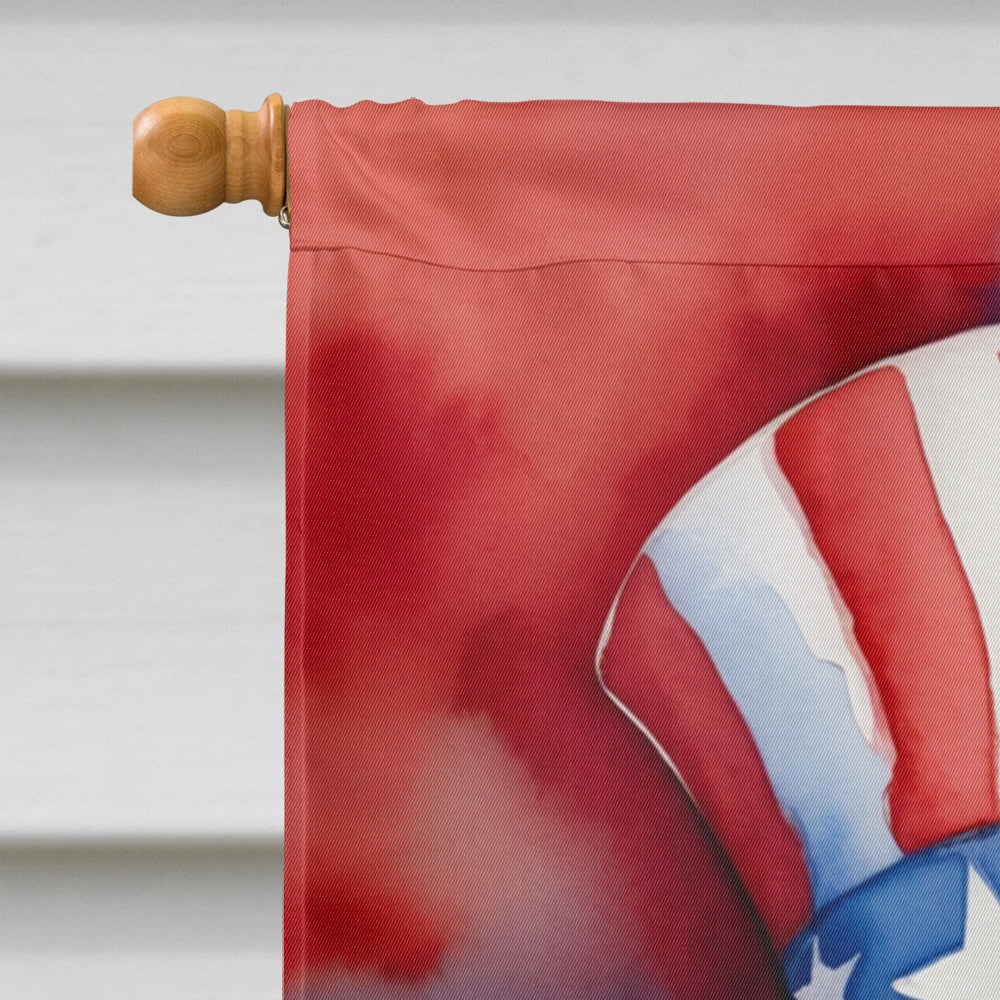 Chihuahua Patriotic American House Flag