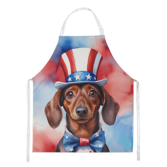 Dachshund Patriotic American Apron