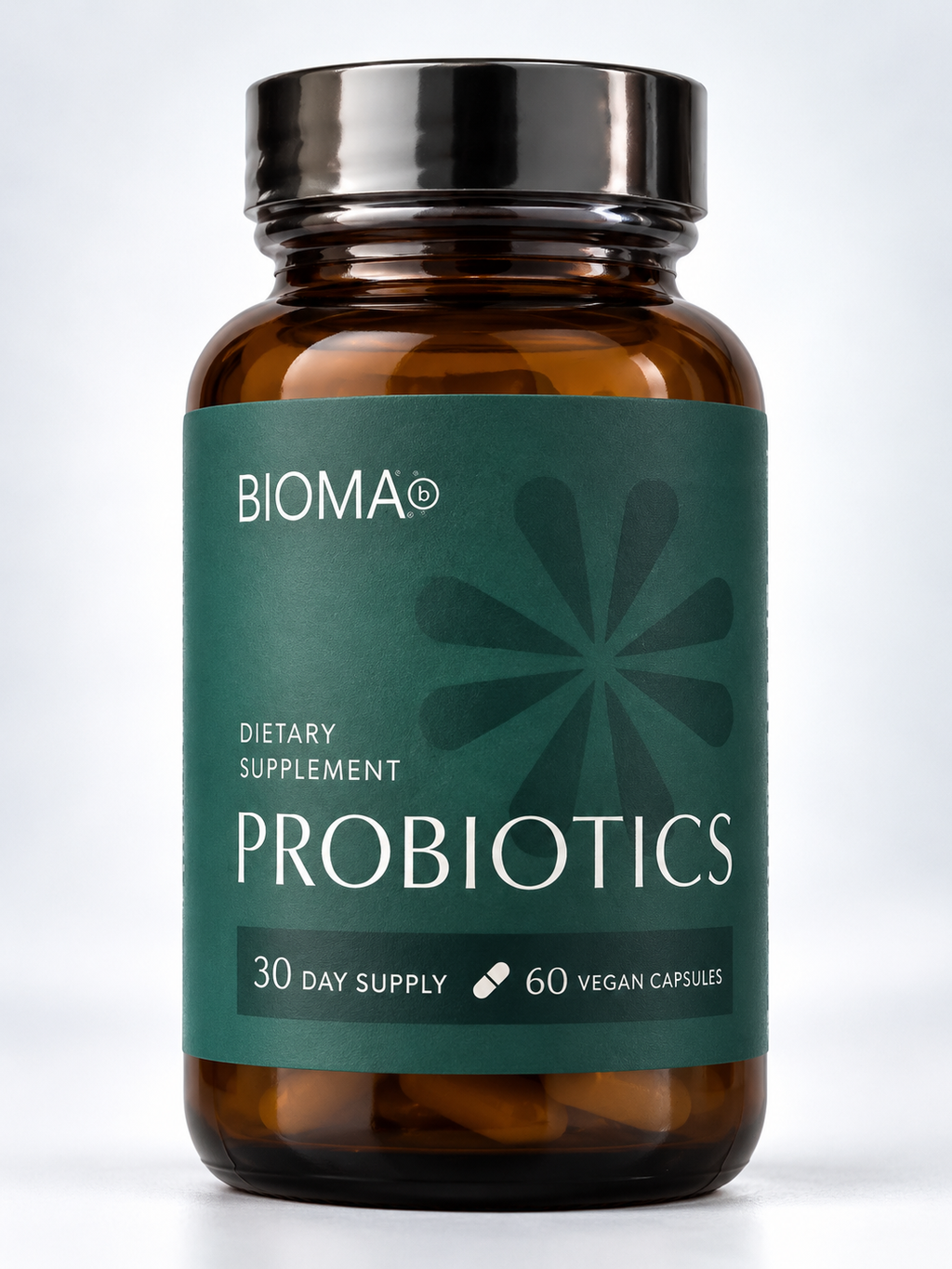 BIOMA Probiotics 30 Day Supply – Gut Health & Weight Management Support, 60 Vegan Capsules
