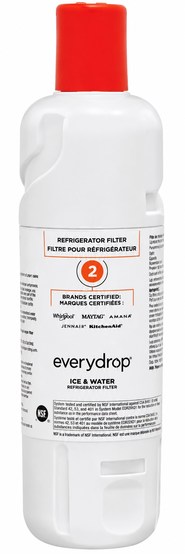 EveryDrop Refrigerator Ice & Water Filter 2 EDR2RXD1 – 1 Pack